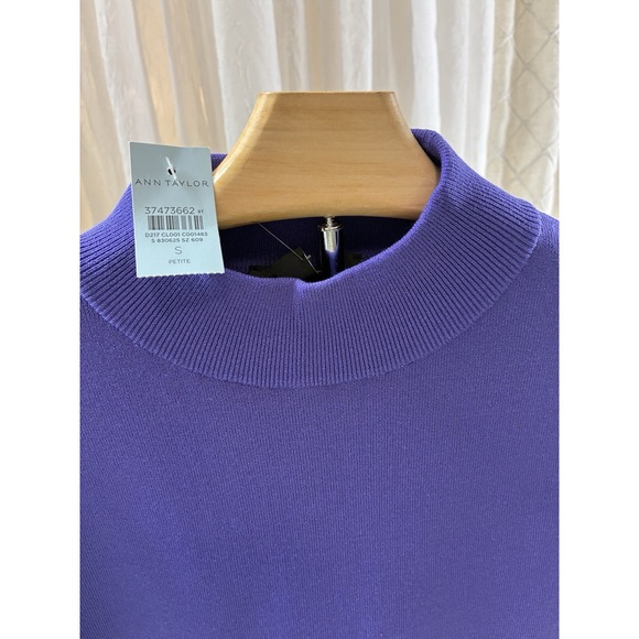 Ann Taylor Petites Size Small New With Tags Blue‎ Mid Length Dress - Picture 3 of 10